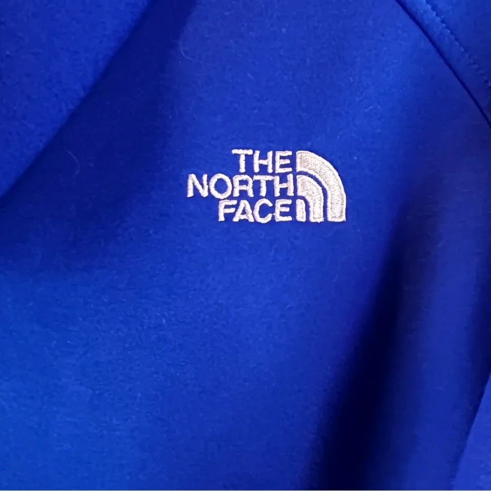 The North Face Hoodie Jacket Sweatshirt Interior Fleece Blue Sz S